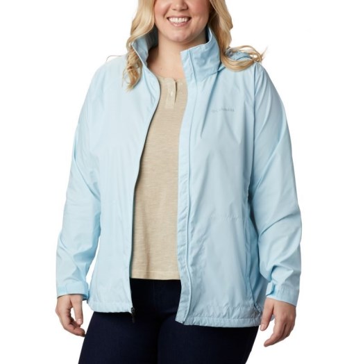 Jacheta Columbia Switchback III Dama Albastri Deschis | Plus Size GN8Z9SQ10